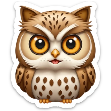 Gato buho sticker