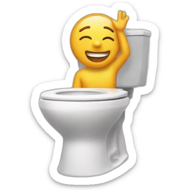 Skibidi dab toilette sticker
