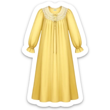 victorian nightgown long sleeve yellow sticker