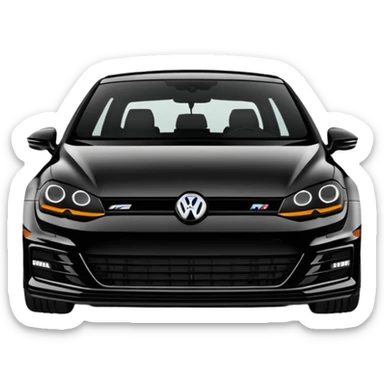 Black Edition Golf R MK7  with no red headlights  sticker