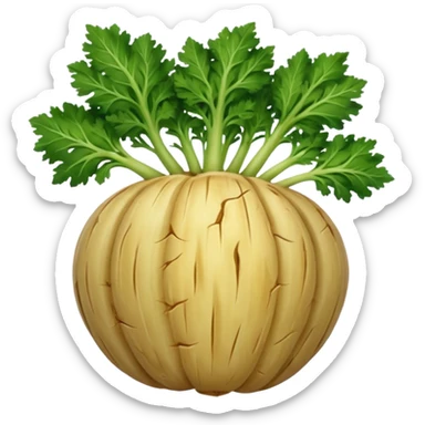 celery root without green parts sticker