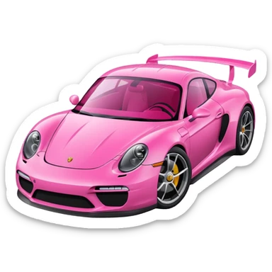 Porsche rosa sticker