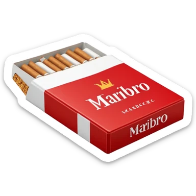 Marlboro rojo sticker