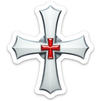 Templar cross sticker
