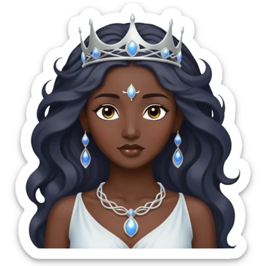 Dark moon goddess  sticker