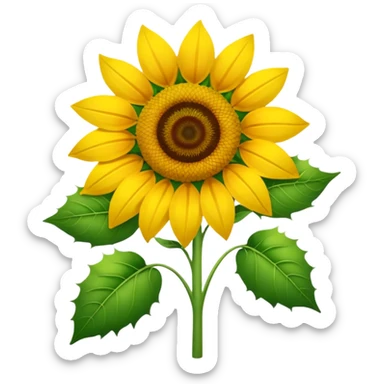 Christmas Sunflower sticker
