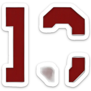 Pixel Ohio state logo sticker