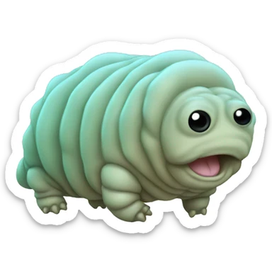 Cute realistic Tardigrade sticker