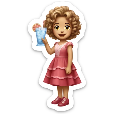 Shirley temple with ice  sticker