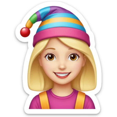 candy hatted girl sticker
