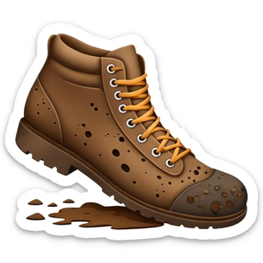 shoe stamping mud sticker