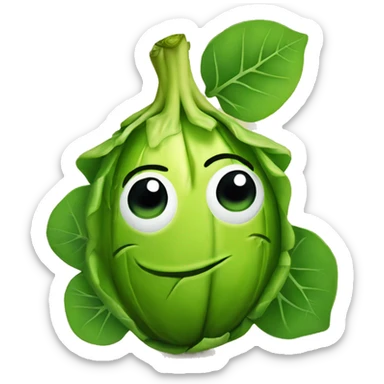 Brussel sprout high definition  sticker