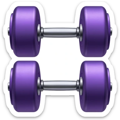 Dumbbell small 1 kg pruble sticker