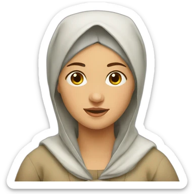 russian-peasant-woman-in-a-kerchief sticker