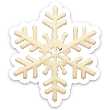 snowflake sticker