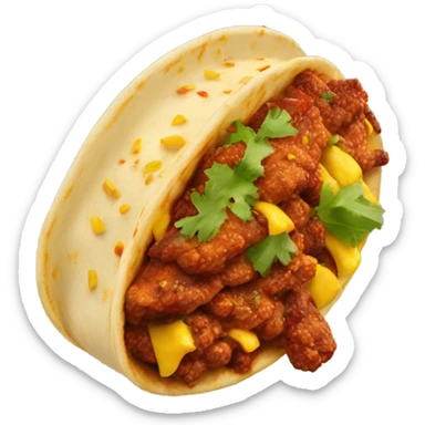 Make a Al pastor taco sticker