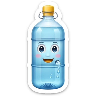 botella de 20 litros de agua purificada sticker