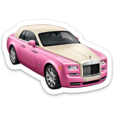 pink rolls royce sticker
