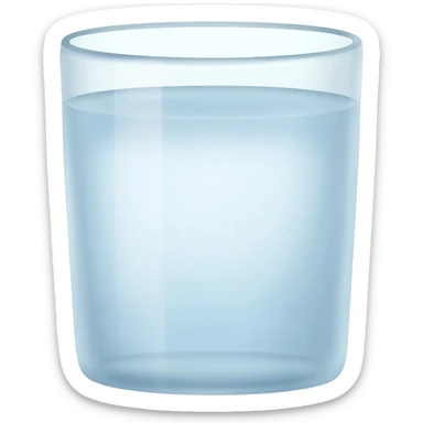 Glass of water sticker