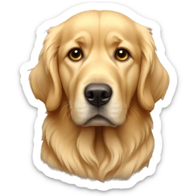 Golden retriver sed triste  sticker