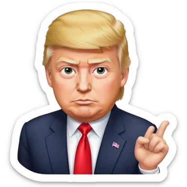 Donald  Trump hyperrealistic sticker