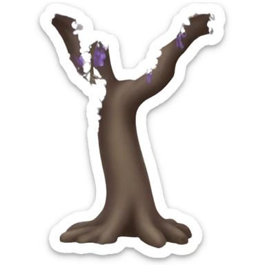 Purple Wisteria tree sticker
