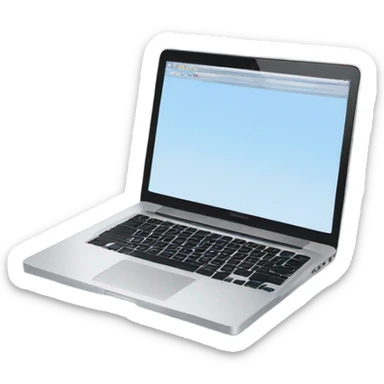 a macbook laptop sticker