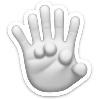 Hands face like "huh" sticker