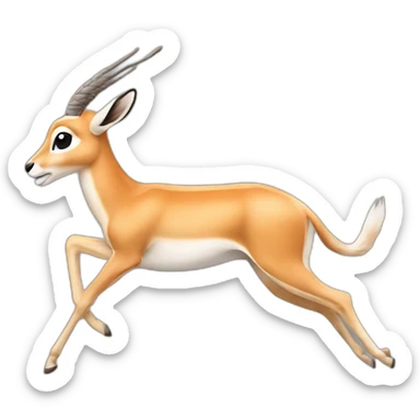 Gazelle Galloping sticker
