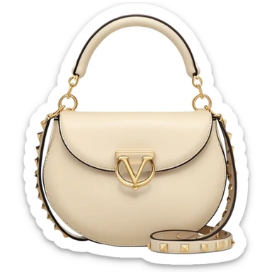 Valentino moon bag in cream colour  sticker