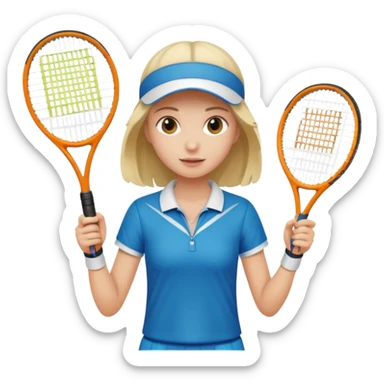 tennis girl outfit sticker