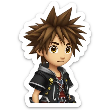 kingdom hearts sora sticker