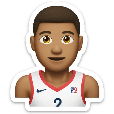 Mbappé basket sticker