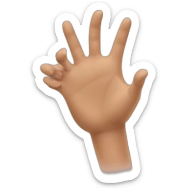 hands rubbing together sticker