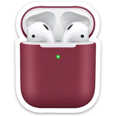 airpods burgundy sticker