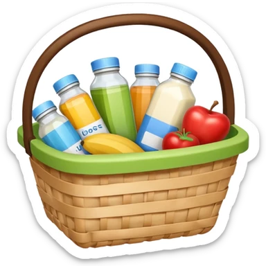 generate an image for health products basket sticker