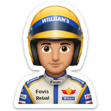 Carlos Sainz William's F1 driver sticker