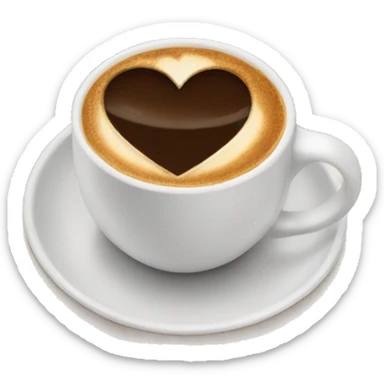 coffe heart sticker
