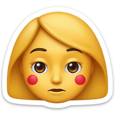 And emoji looking back giving a bombastic side eye sticker