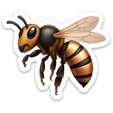 Rose gold honeybee sticker