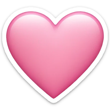 Pink heart sticker