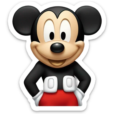 Mickey mouse from Disneyland Red Pants sticker