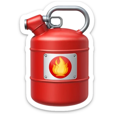 gasoline canister sticker