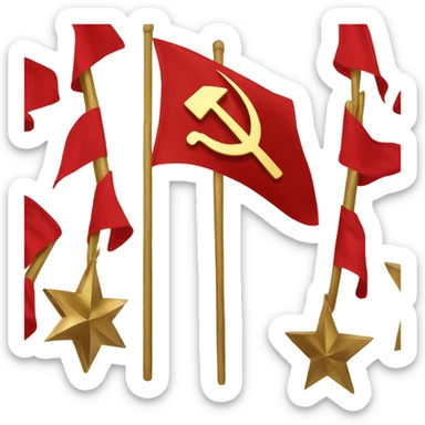 Soviet union flag sticker