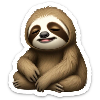 Stoner sleepy sloth sticker