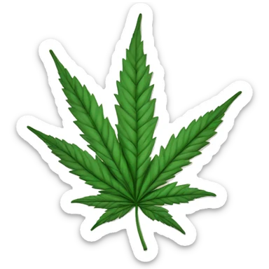 Hoja de Marihuana sticker