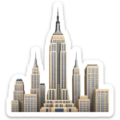just the stand alone empire state building sticker