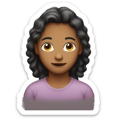 Normal person in heart shape  sticker