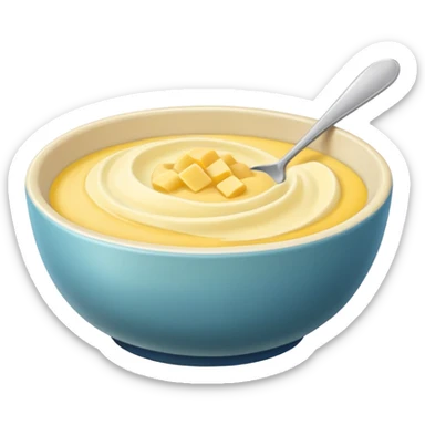 bowl of semolina sticker