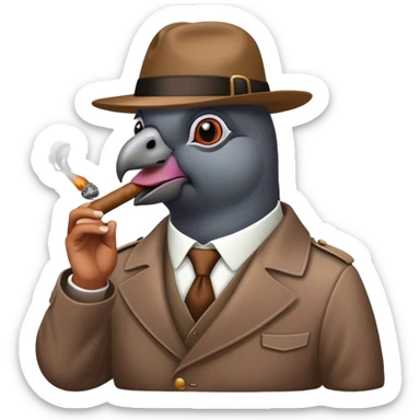 Pigeon is a drug lord , cigar sticker